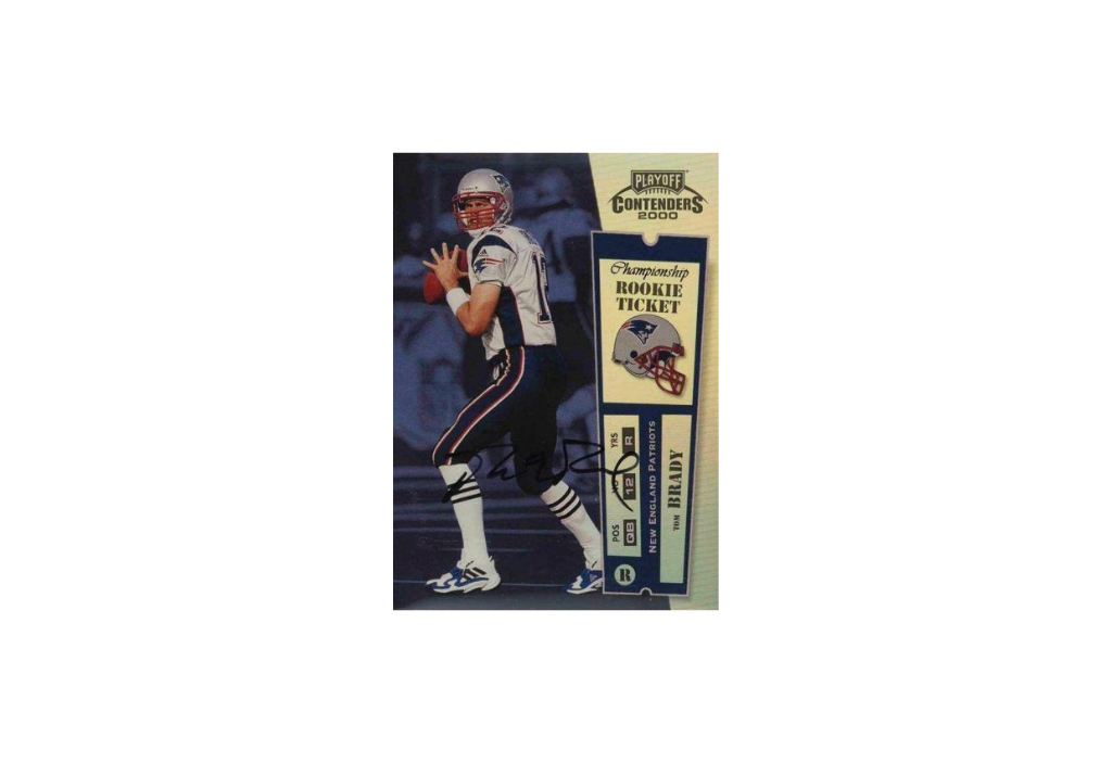 2000 Playoff Contenders Tom Brady