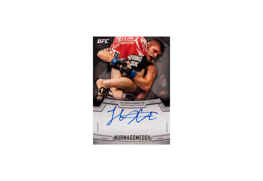 2014 Topps UFC Knockout Autographs #KAKN Khabib Nurmagomedov