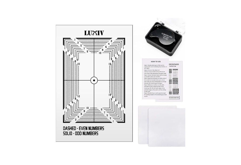 Luxiv Card Grading Centering Tool Kit